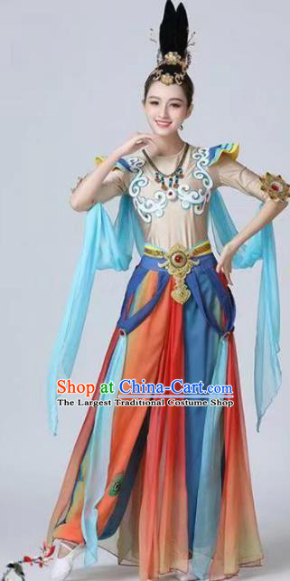 Chinese Classical Dance Dunhuang Flying Apsaras Dress Traditional Stage Show Costume for Women