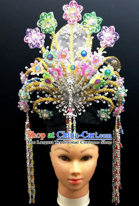 Chinese Traditional Peking Opera Queen Phoenix Hairpins Handmade Beijing Opera Diva Hair Accessories for Women