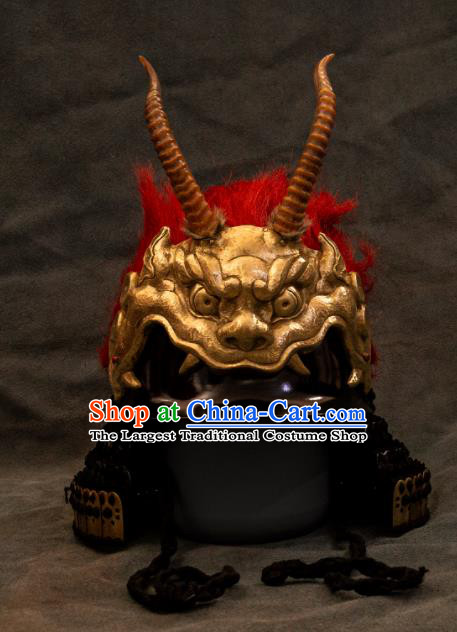 Chinese Traditional Song Dynasty General Helmet Ancient Military Officers Headwear for Men