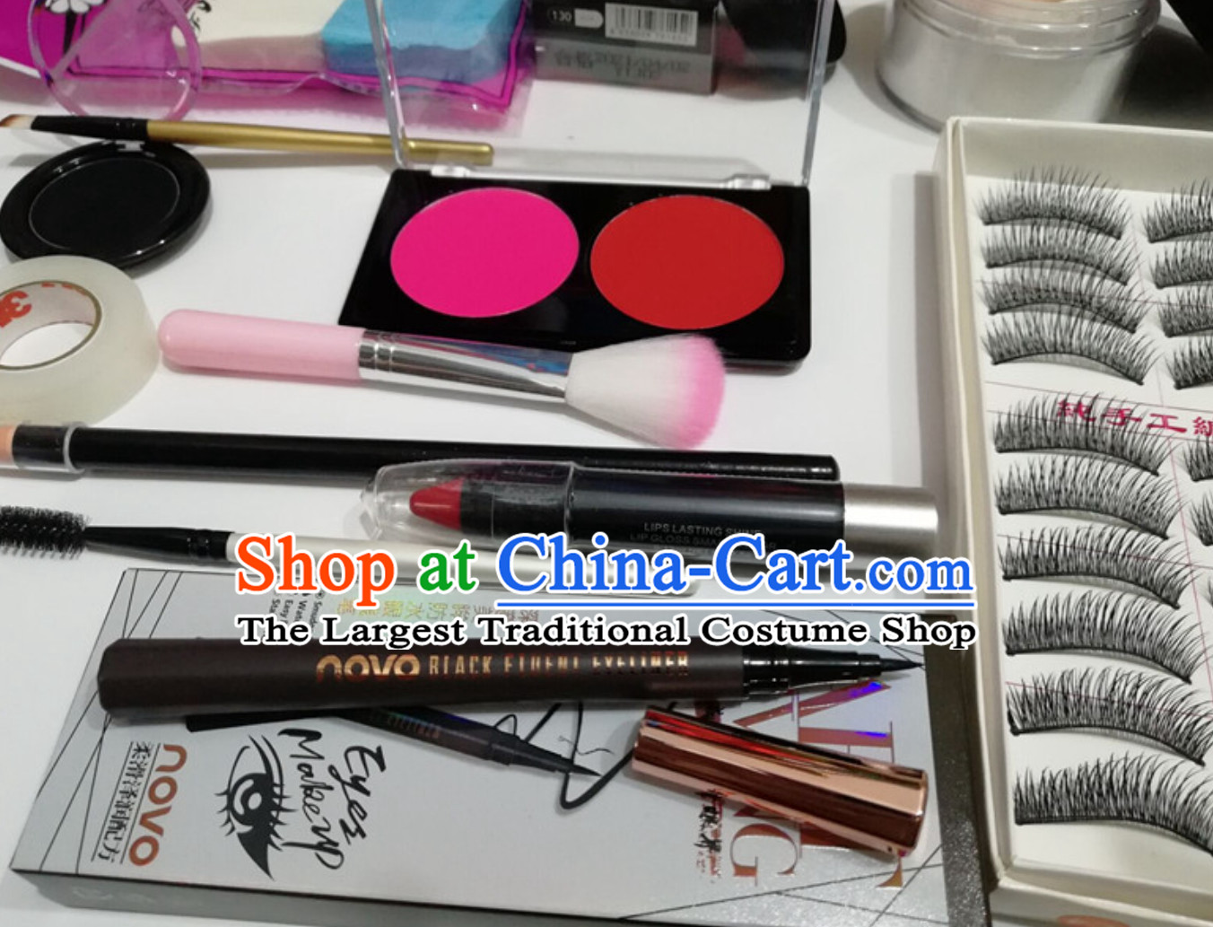 Professional Beijing Opera Traditional Make UP Set 14 Pieces Makeup Set