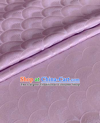 Asian Chinese Classical Scale Pattern Design Rosy Brocade Jacquard Fabric Traditional Cheongsam Silk Material