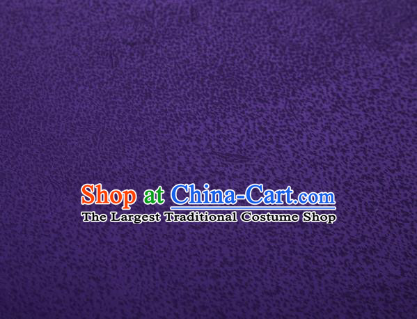 Chinese Classical Floral Pattern Design Purple Brocade Fabric Asian Traditional Cheongsam Silk Material