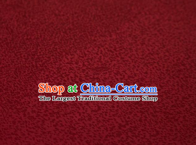 Chinese Classical Floral Pattern Design Wine Red Brocade Fabric Asian Traditional Cheongsam Silk Material