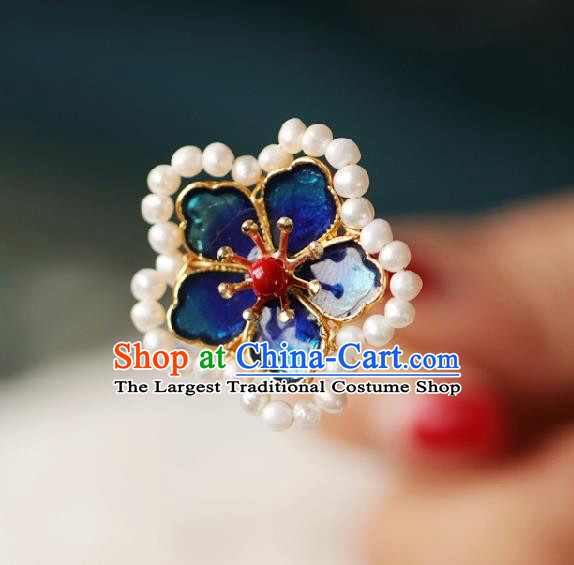 Chinese Handmade Ming Dynasty Princess Plum Hairpins Ancient Hanfu Hair Accessories for Women