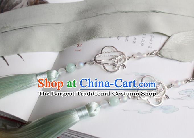 Chinese Traditional Hanfu Ming Dynasty Bamboo Headband Handmade Ancient Princess Hair Accessories for Women