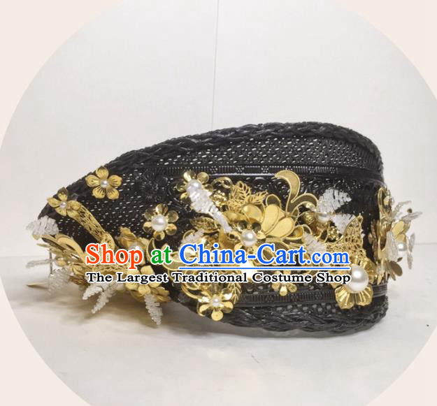 Chinese Handmade Qing Dynasty Court Queen Hat Phoenix Coronet Hat Ancient Empress Hair Accessories for Women