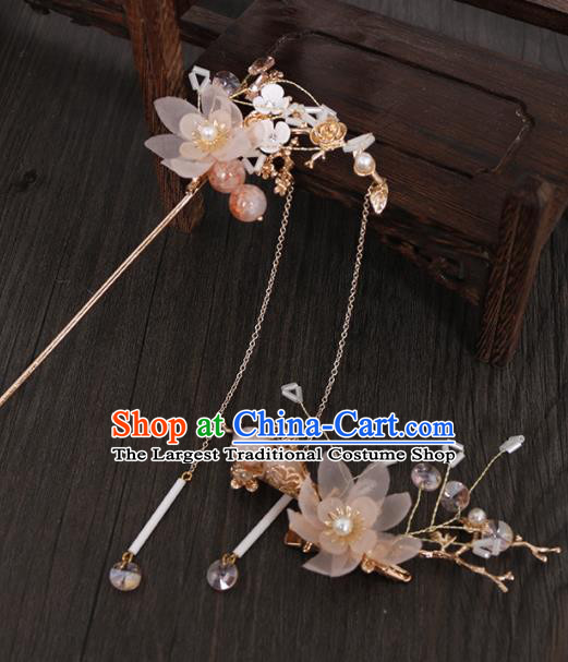 Traditional Chinese Hanfu Tassel Hairpin Hair Claw Handmade Ancient Princess Hair Accessories for Women