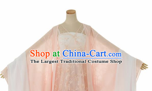 Chinese Drama Ancient Princess Pink Hanfu Dress for Women