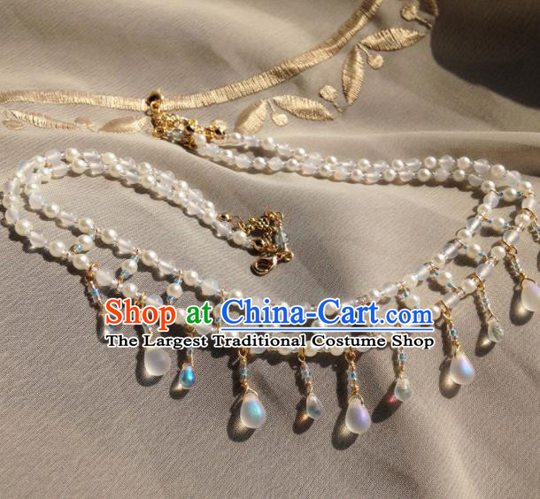 Traditional Chinese Hanfu Necklace Handmade Ancient Princess Necklet Accessories for Women