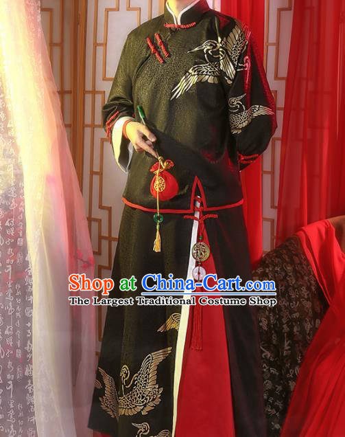 Chinese Traditional Embroidered Clothing Tang Suit Mandarin Jacket Cosplay Costumes for Men