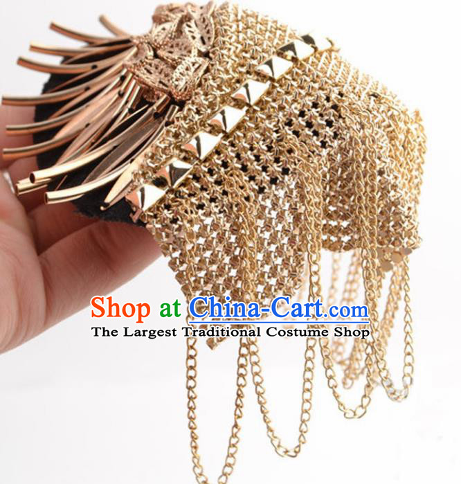Top Cosplay Golden Shoulder Board Compere Tassel Shoulder Knot