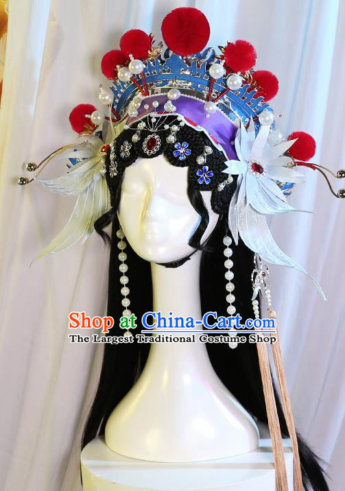 Chinese Traditional Cosplay Queen Phoenix Coronet Ancient Empress Hat for Women