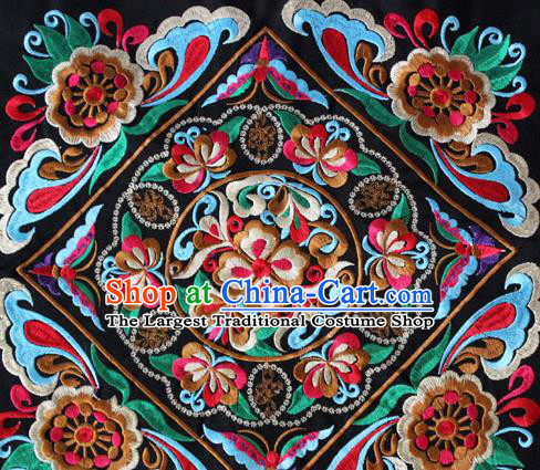 Chinese Traditional Embroidered Red Sunflowers Applique Embroidery Patch Embroidery Craft Accessories