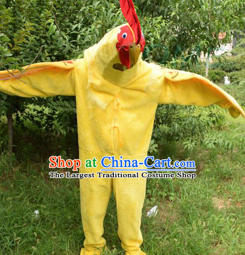 Cosplay Zodiac Chicken Traditional Chinese New Year Stage Performance Costume Complete Set