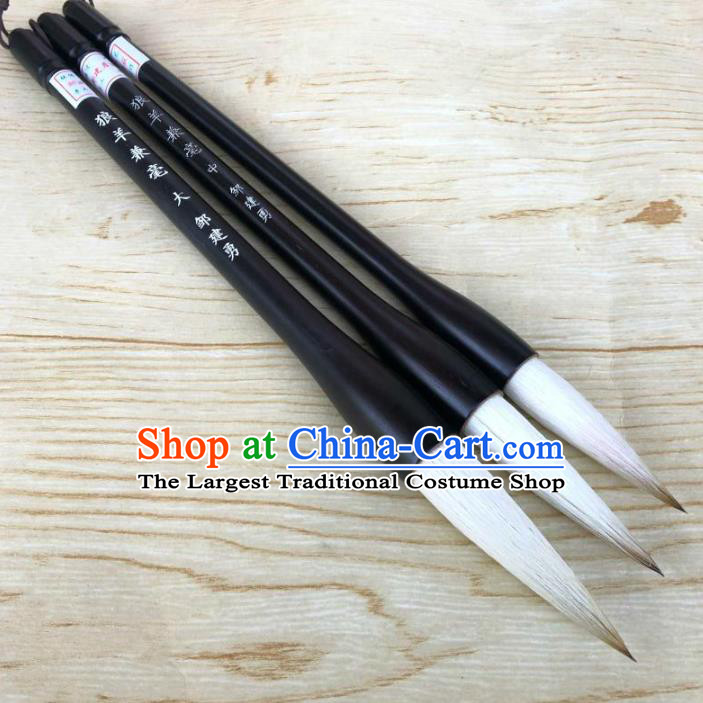 Traditional Chinese Calligraphy Black Goat Hair Brush Handmade The Four Treasures of Study Writing Brush Pen