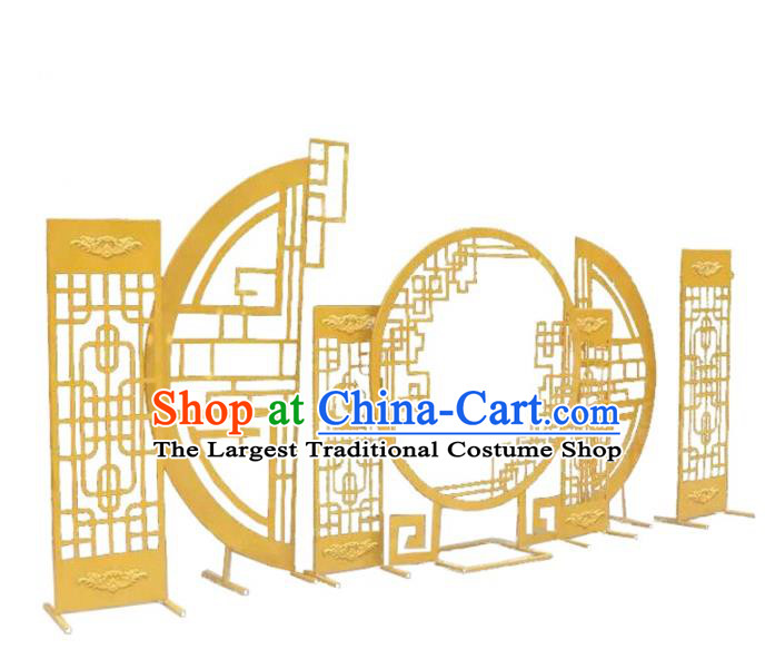 Handmade Chinese Iron Art Ornament Folding Screens Traditional Wedding Decoration