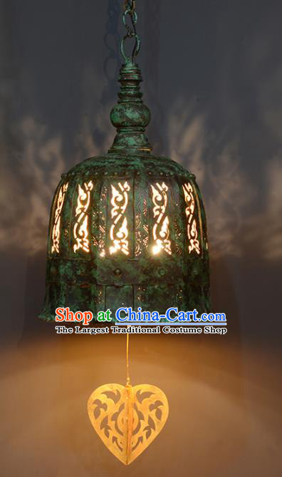 Asian Traditional Antique Iron Ceiling Lantern Thailand Handmade Lanterns Hanging Lamps