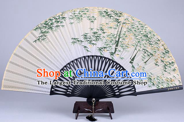 Traditional Chinese Handmade Printing Bamboo Silk Folding Fan China Fan Oriental Fan