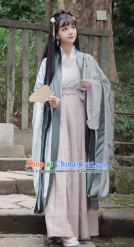 Traditional Chinese Ancient Patrician Lady Hanfu Dress Zhou Dynasty Princess Historical Costumes for Women