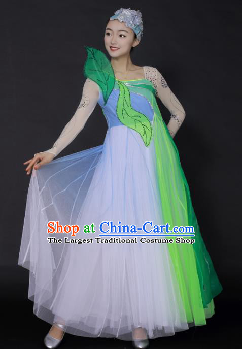 Professional Modern Dance Chorus Veil Dress Opening Dance Stage Performance Costume for Women