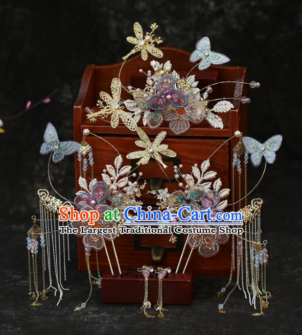 Chinese Traditional Wedding Hair Comb and Hairpins Hair Accessories for Women