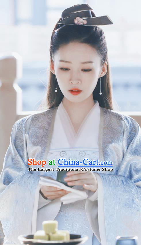 Qing Yu Nian Chinese Ancient Infanta Lin Wan Er Drama Joy of Life Replica Costume and Headpiece Complete Set