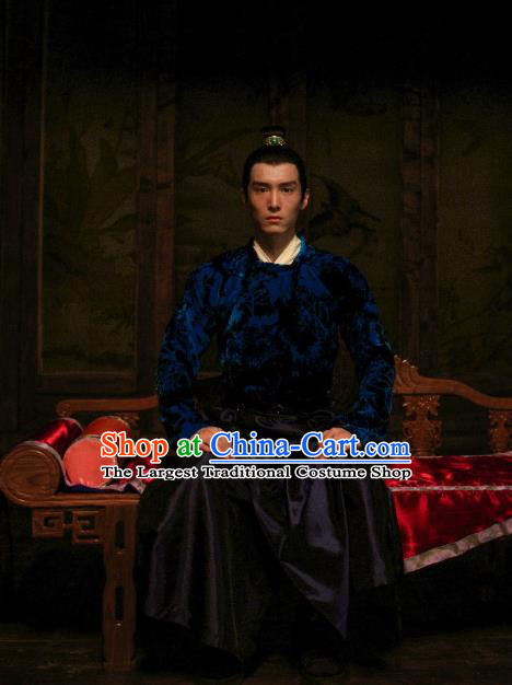 Chinese Ancient Crown Prince Clothing Historical Drama Go Princess Go Qi Sheng Costume and Headpiece for Men