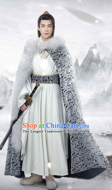 Chinese Ancient Swordsman Detective Jian Buzhi Clothing Historical Drama Xia Tan Jian Bu Zhi Costume for Men