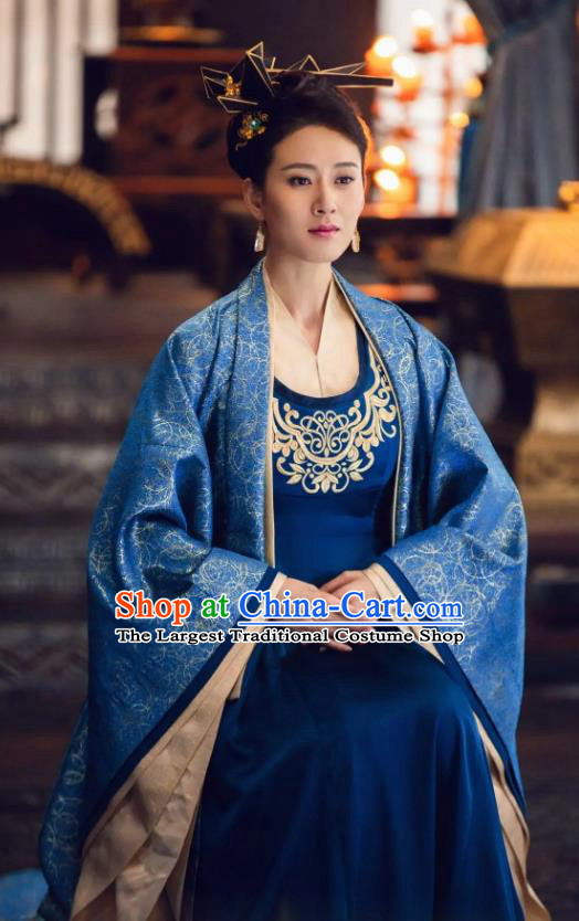 Chinese Ancient Imperial Dame Liu Ruyu Historical Drama Qing Yu Nian Joy of Life Costume and Headpiece Complete Set