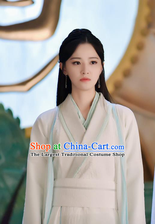 Chinese Ancient Female Swordsman Tie Xinlan Hanfu Dress Drama Handsome Siblings Costume and Headpiece for Women