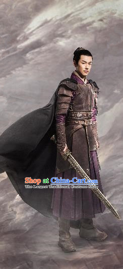 Chinese Ancient General Baili Hongyi Clothing Historical Drama Guardians of The Ancient Oath Costume for Men