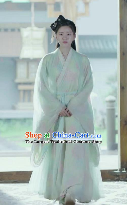 Chinese Drama Love Better Than Immortality Ancient Female Swordsman Chun Hua Historical Costume and Headpiece for Women