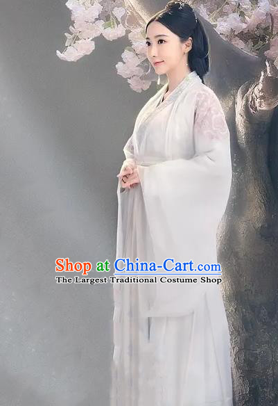 Chinese Ancient Royal Princess Hanfu Dress Historical Drama Love of Thousand Years Across Xuan Zhu Costumes and Headwear