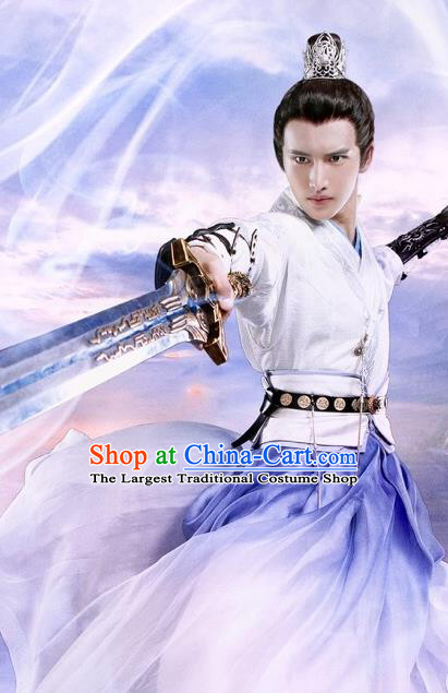 Chinese Ancient Martial Taoist Clothing and Hairdo Crown Drama The Taosim Crandmaster Swordsman Kun Lun Costumes