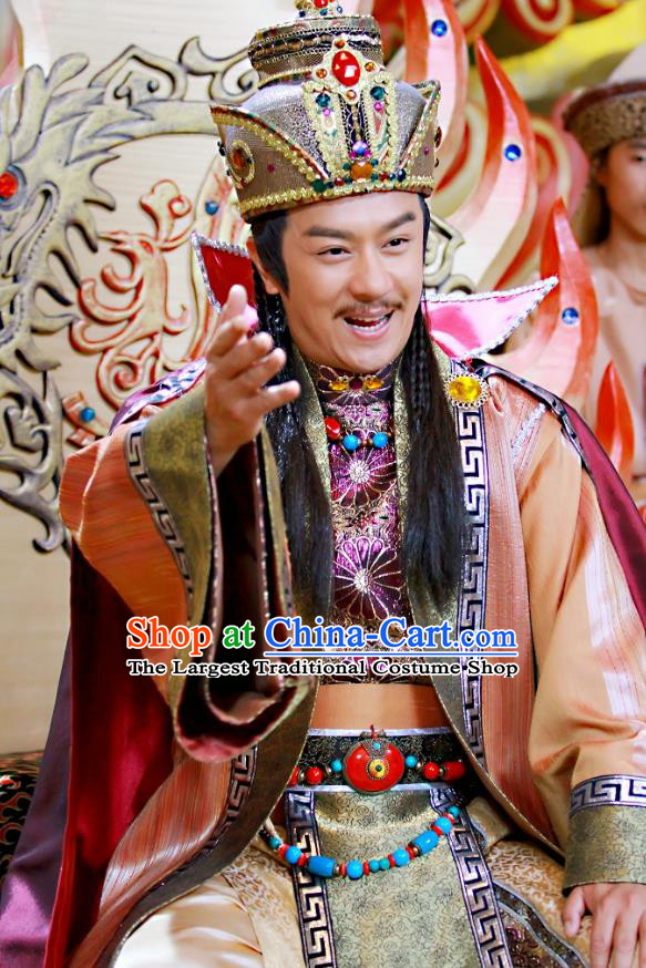 Chinese Ancient Lord Xiliang Clothing and Hat Drama Love Amongst War King Xue Pinggui Costumes