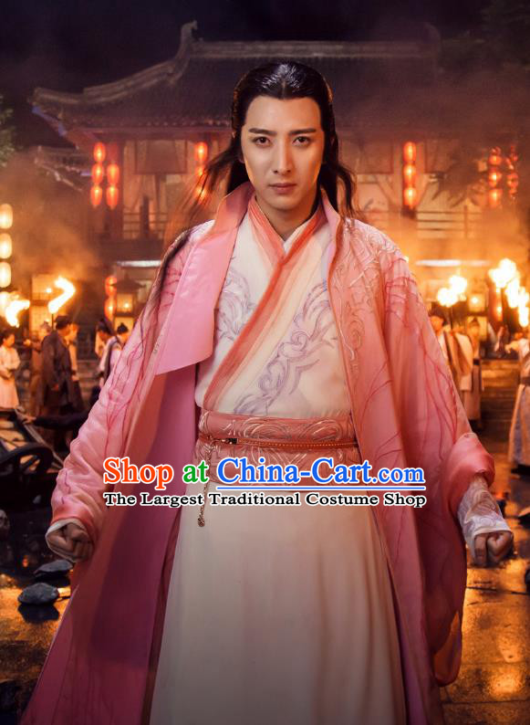 Chinese Ancient Hanfu Clothing and Jade Hairpin Drama The Taosim Crandmaster Young Swordsman You Ran Costumes and Headdress