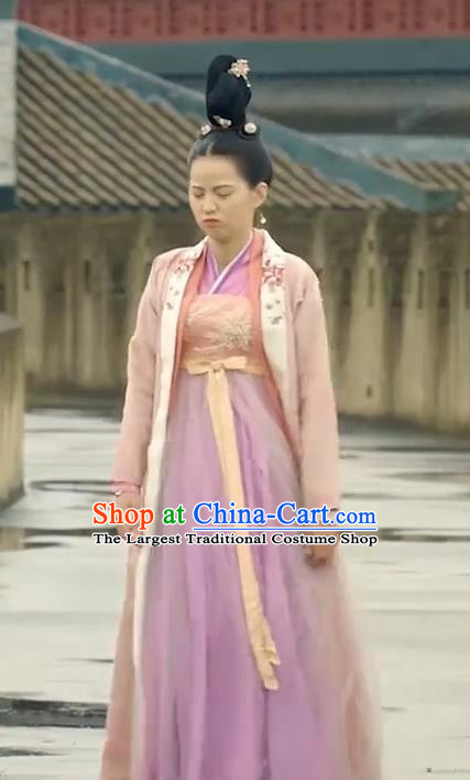 Chinese Ancient Royal Rani Hanfu Dress Drama To Get Her Princess Lin Zhengzheng Costumes and Headwear Apparels Garment