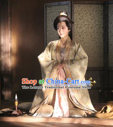 Chinese Ancient Queen Apparels Garment Court Lady Hanfu Dress and Headpieces Drama Control by Zhen Guan Empress Zhangsun Costumes