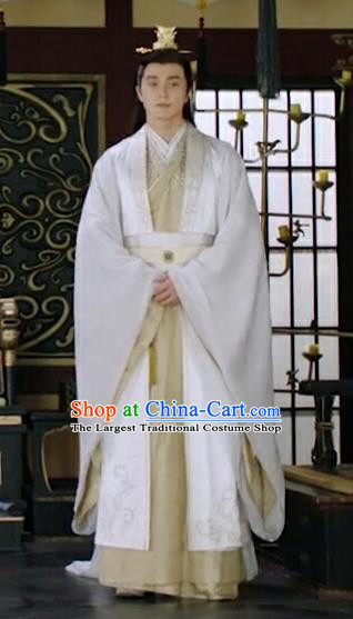 Chinese Ancient Emperor of Cheng Yu Kingdom Garment Drama Eternal Love of Dream Mortal Song Xuanren Costumes and Headwear