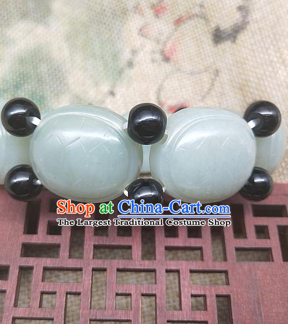 Chinese Ancient Hanfu Jade Bangle Accessories Hetian Jade Jewelry Turtle Shell Bracelet