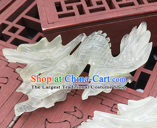 Chinese Handmade Jade Accessories Handgrip Craft Jade Jewelry Jade Dragon Pendant