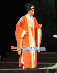 Chinese Shaoxing Opera Niche Embroidered Garment Li Qingzhao Apparels Young Men Zhao Mingcheng Costumes and Hat