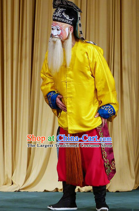 Chinese Beijing Opera Wu Sheng Apparels Zhu Lian Zhai Peking Opera Warrior Garment Costumes and Headwear