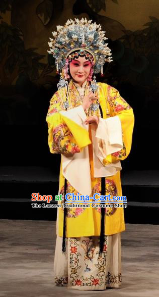 Chinese Kun Opera Actress The Palace of Eternal Youth Costumes Peking Opera Hua Tan Dress Apparels Consort Yang Garment and Phoenix Coronet