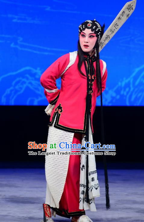 Injustice of Dou E Chinese Kunqu Opera Actress Costumes Peking Opera Garment Female Prisoner Apparels and Headdress