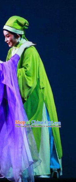 Chinese Yue Opera young Male Garment Apparels and Headwear A Chinese Ghost Story Shaoxing Opera Scholar Ning Caichen Costumes