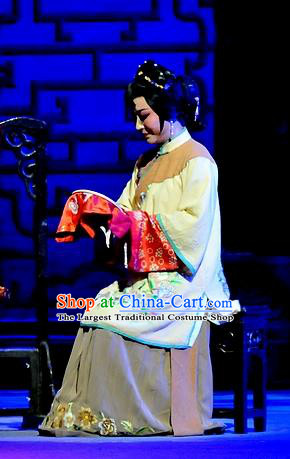 Chinese Shaoxing Opera Young Mistress Apparels Costumes and Headpieces Yue Opera Liu Hua Xi Woman Dress Garment