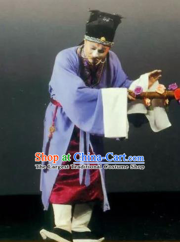 Golden Seal Chinese Kun Opera Clown Apparels and Headwear Kunqu Opera Chou Role Garment Costumes