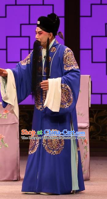 Full Bed Wat Chinese Kun Opera Elderly Male Li Bai Costumes and Headwear Kunqu Opera Laosheng Garment Apparels Official Embroidered Robe