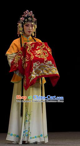 Chinese Huangmei Opera Xiaodan Garment Costumes and Headpieces Luo Pa Ji Traditional Anhui Opera Young Lady Dress Apparels